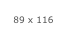 89 x 116