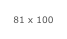81 x 100