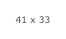 41 x 33